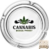 Bullet Bullet - "Cannabiz Medical Product" - Glas - Aschenbecher - Ø 10,5 cm