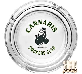 Bullet "Cannabiz Smokers Club" - Glas - Aschenbecher - Ø 10,5 cm Bullet "Cannabiz Smokers Club" - Glas - Aschenbecher - Ø 10,5 cm