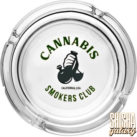 Bullet Bullet - "Cannabiz Smokers Club" - Glas - Aschenbecher - Ø 10,5 cm Bullet Bullet - "Cannabiz Smokers Club" - Glas - Aschenbecher - Ø 10,5 cm