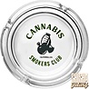 Bullet Bullet - "Cannabiz Smokers Club" - Glas - Aschenbecher - Ø 10,5 cm Bullet Bullet - "Cannabiz Smokers Club" - Glas - Aschenbecher - Ø 10,5 cm