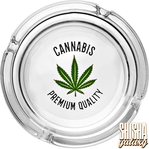 Bullet Bullet - "Cannabiz Premium Quality" - Glas - Aschenbecher - Ø 10,5 cm