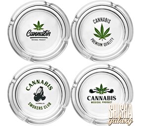 Bullet "Cannabiz Edition" - Glas - Aschenbecher - 4er Set - Ø 10,5 cm Bullet "Cannabiz Edition" - Glas - Aschenbecher - 4er Set - Ø 10,5 cm