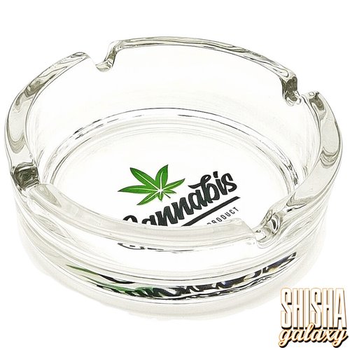 Bullet Bullet - "Cannabiz Natural Product" - Glas - Aschenbecher - Ø 10,5 cm