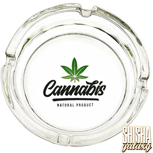 Bullet Bullet - "Cannabiz Natural Product" - Glas - Aschenbecher - Ø 10,5 cm