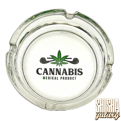 Bullet Bullet - "Cannabiz Medical Product" - Glas - Aschenbecher - Ø 10,5 cm