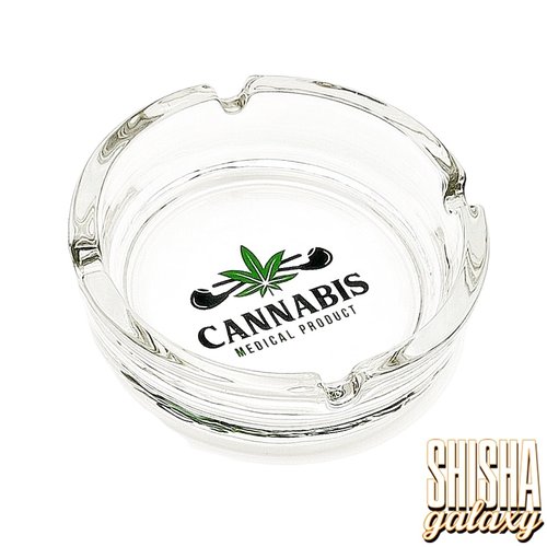 Bullet Bullet - "Cannabiz Medical Product" - Glas - Aschenbecher - Ø 10,5 cm