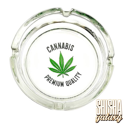 Bullet Bullet - "Cannabiz Premium Quality" - Glas - Aschenbecher - Ø 10,5 cm