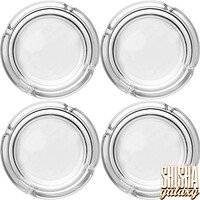 Classic - Glas - Aschenbecher - 4er Pack - Ø 10,5 cm