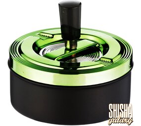 Bullet Space Metallic - Grün - Drehaschenbecher - Ø 11 cm Bullet Space Metallic - Grün - Drehaschenbecher - Ø 11 cm