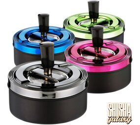 Bullet Space Metallic - Edition - 4er Set - Drehaschenbecher - Ø 11 cm Bullet Space Metallic - Edition - 4er Set - Drehaschenbecher - Ø 11 cm