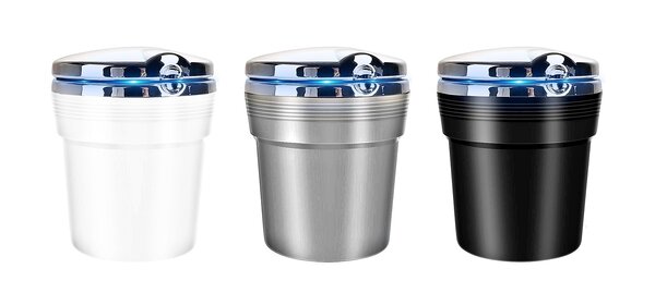 Bullet Bullet - Pano - Black - Autoaschenbecher mit LED Beleuchtung - Ø 7,5 cm Bullet Bullet - Pano - Black - Autoaschenbecher mit LED Beleuchtung - Ø 7,5 cm