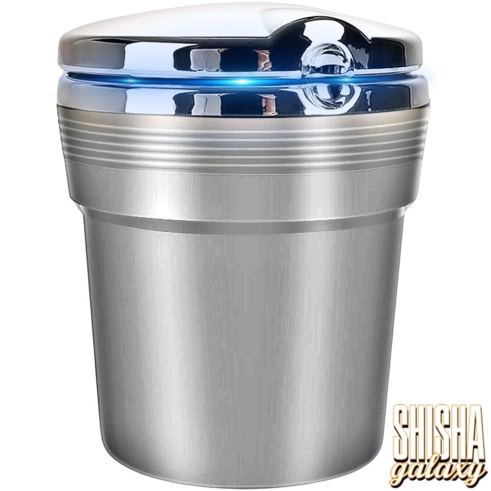 Bullet Bullet - Pano - Silver - Autoaschenbecher mit LED Beleuchtung - Ø 7,5 cm Bullet Bullet - Pano - Silver - Autoaschenbecher mit LED Beleuchtung - Ø 7,5 cm