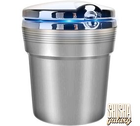 Bullet Pano - Silver - Autoaschenbecher mit LED Beleuchtung - Ø 7,5 cm Bullet Pano - Silver - Autoaschenbecher mit LED Beleuchtung - Ø 7,5 cm