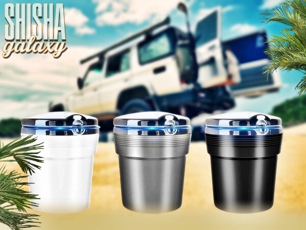 Bullet Bullet - Pano - White - Autoaschenbecher mit LED Beleuchtung - Ø 7,5 cm Bullet Bullet - Pano - White - Autoaschenbecher mit LED Beleuchtung - Ø 7,5 cm