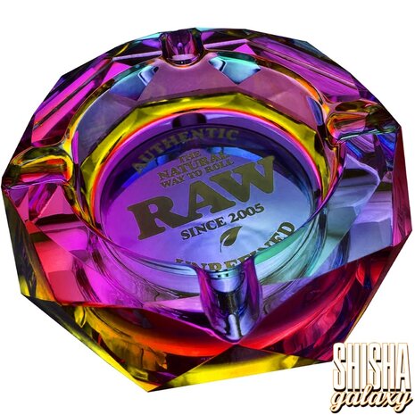 Raw Raw - Rainbow - Dichroitisches Effekt Glas - Aschenbecher - Ø 11,5 cm Raw Raw - Rainbow - Dichroitisches Effekt Glas - Aschenbecher - Ø 11,5 cm