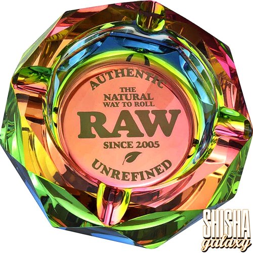 Raw Raw - Rainbow - Dichroitisches Glas - 4er Pack - Aschenbecher - Ø 11,5 cm