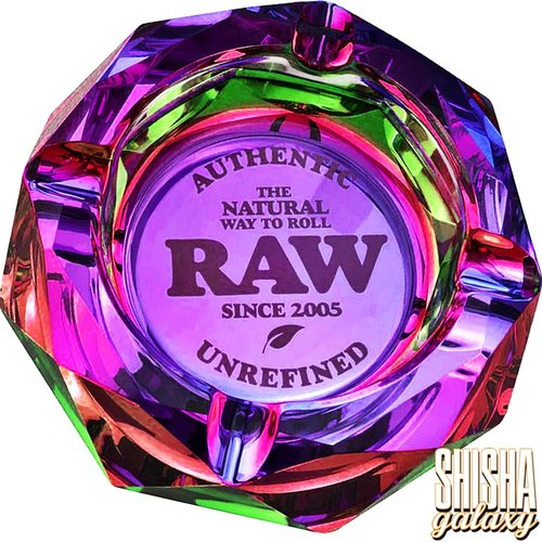 Raw Raw - Rainbow - Dichroitisches Glas - 4er Pack - Aschenbecher - Ø 11,5 cm