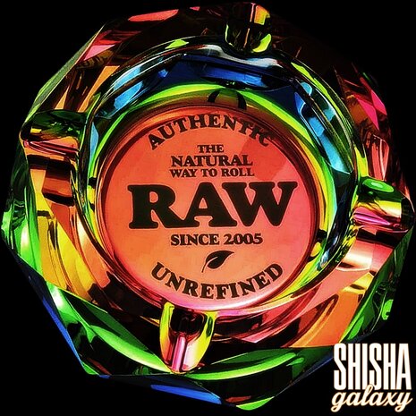 Raw Raw - Rainbow - Dichroitisches Glas - 4er Pack - Aschenbecher - Ø 11,5 cm