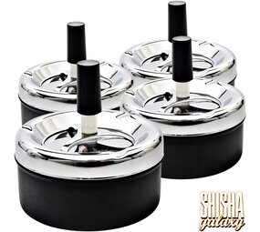 Bullet Classic - Black - 4er Pack - Drehaschenbecher - Ø 11 cm Bullet Classic - Black - 4er Pack - Drehaschenbecher - Ø 11 cm