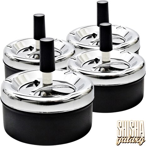 Bullet Bullet - Classic - Black - 4er Pack - Drehaschenbecher - Ø 11 cm