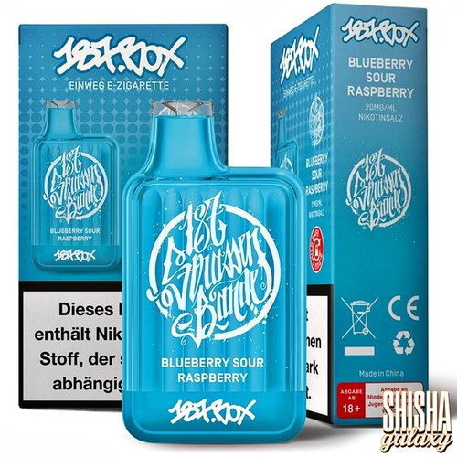 187 Strassenbande 187 Box Vape - Blue Sour Raspberry - Einweg E-Shisha - 600 Züge / Nikotin 20 mg