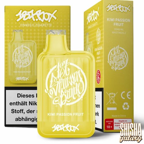 187 Strassenbande 187 Box Vape - Kiwi Passion Fruit - Einweg E-Shisha - 600 Züge / Nikotin 20 mg