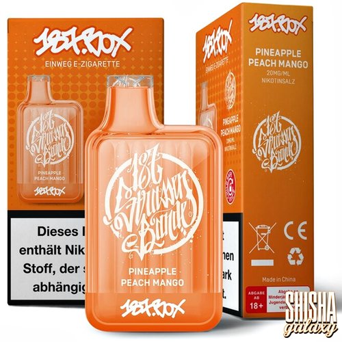 187 Strassenbande 187 Box Vape - Pineapple Peach Mango - Einweg E-Shisha - 600 Züge / Nikotin 20 mg