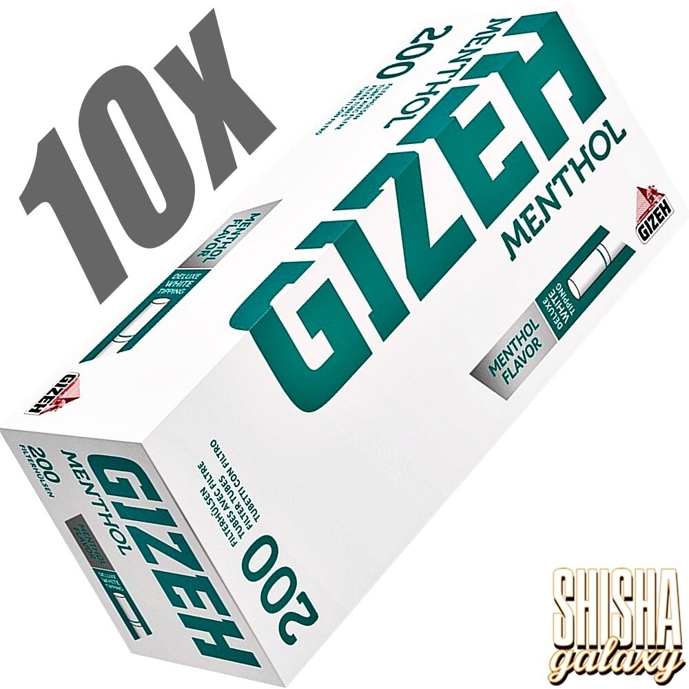 Gizeh Gizeh - Menthol - King Size - Filterhülsen - 10 x 200 Stück (2000 Stk)