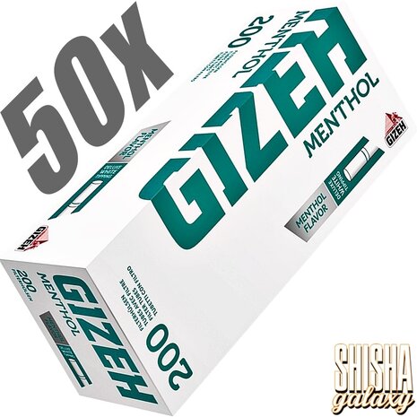 Gizeh Gizeh - Menthol - King Size - Filterhülsen - 50 x 200 Stück (10.000 Stk)