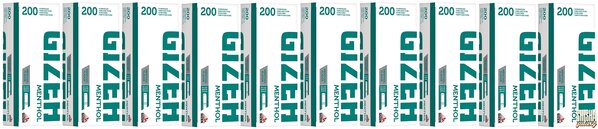 Gizeh Gizeh - Menthol - King Size - Filterhülsen - 10 x 200 Stück (2000 Stk)