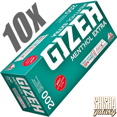 Gizeh Gizeh - Menthol - Extra - Filterhülsen - 10 x 200 Stück (2000 Stk) Gizeh Gizeh - Menthol - Extra - Filterhülsen - 10 x 200 Stück (2000 Stk)
