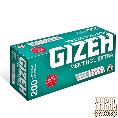 Gizeh Gizeh - Menthol - Extra - Filterhülsen - 10 x 200 Stück (2000 Stk)