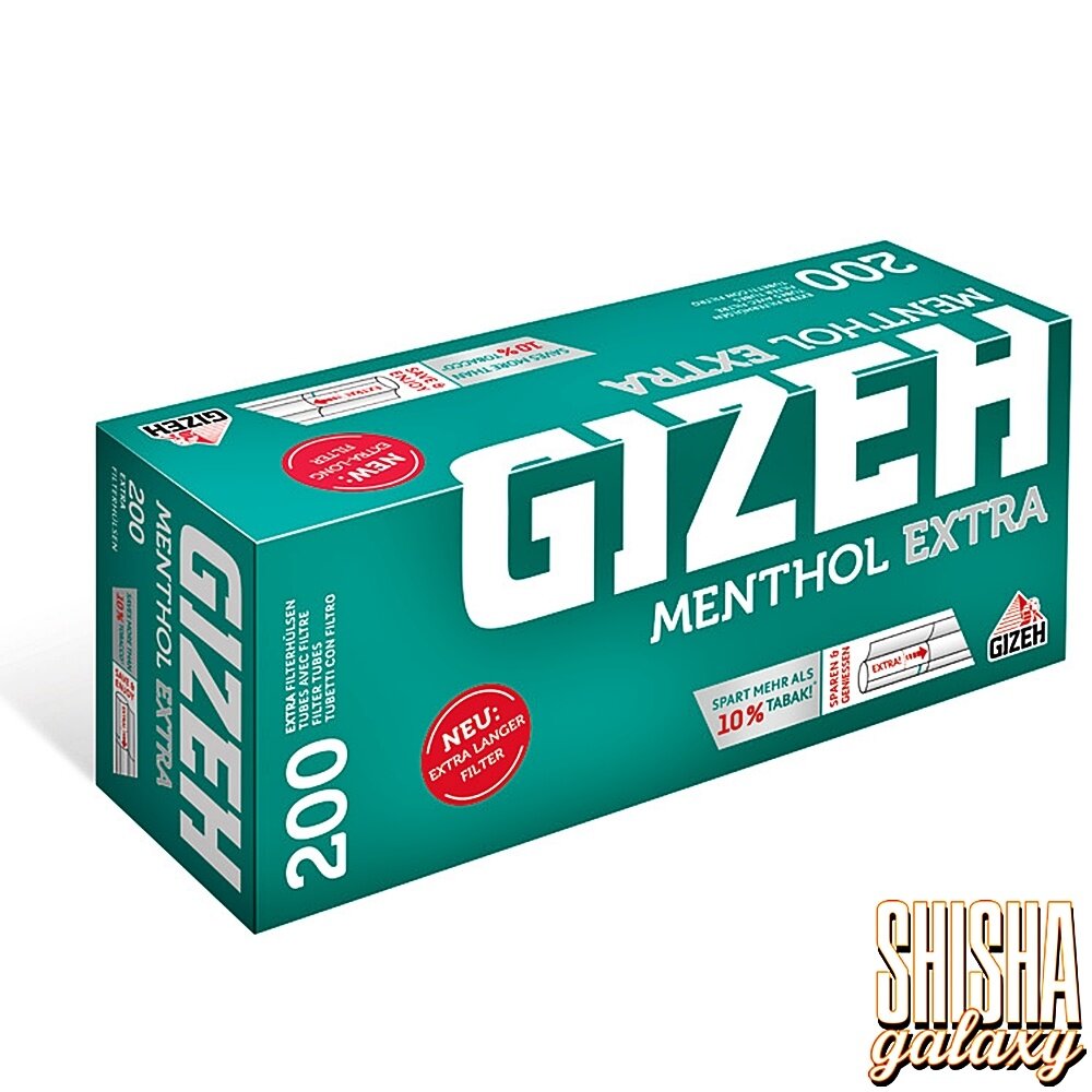 Gizeh Gizeh - Menthol - Extra - Filterhülsen - 5 x 200 Stück (1000 Stk)