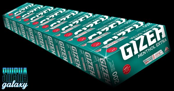 Gizeh Gizeh - Menthol - Extra - Filterhülsen - 10 x 200 Stück (2000 Stk) Gizeh Gizeh - Menthol - Extra - Filterhülsen - 10 x 200 Stück (2000 Stk)