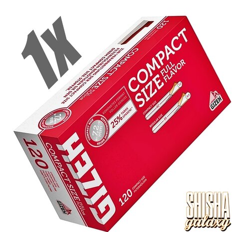 Gizeh Gizeh - Full Flavor - Compact Size - Filterhülsen - 1 x 120 Stück Gizeh Gizeh - Full Flavor - Compact Size - Filterhülsen - 1 x 120 Stück