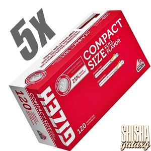Gizeh Full Flavor - Compact Size - Filterhülsen - 5 x 120 Stück (600 Stk)