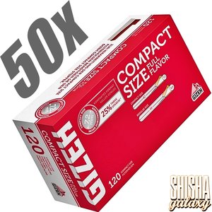 Gizeh Full Flavor - Compact Size - Filterhülsen - 50 x 120 Stück (6000 Stk)