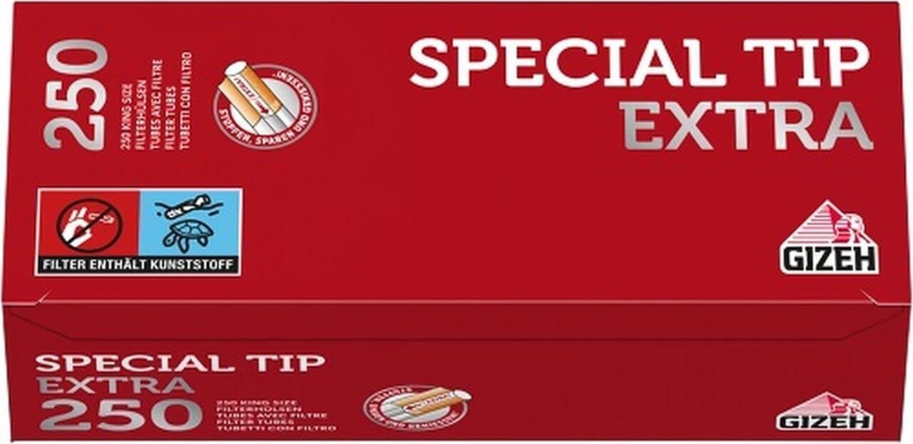Gizeh Gizeh - Special Tip - Extra - Filterhülsen - 4 x 250 Stück (1000 Stk)