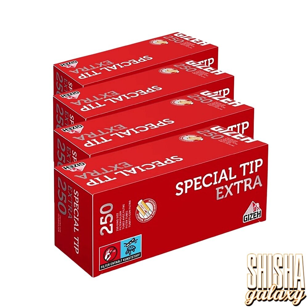 Gizeh Gizeh - Special Tip - Extra - Filterhülsen - 4 x 250 Stück (1000 Stk)