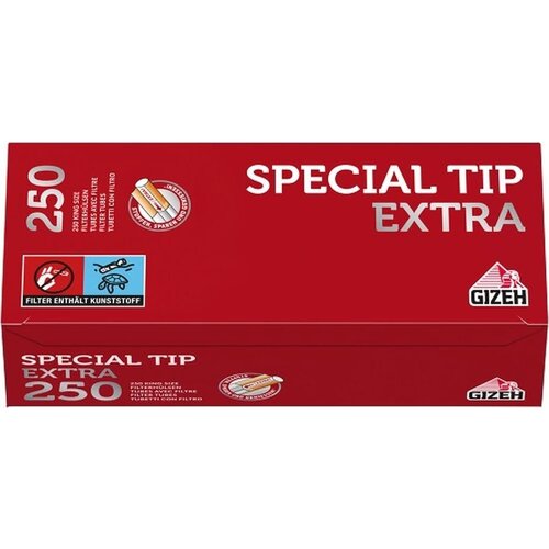 Gizeh Gizeh - Special Tip - Extra - Filterhülsen - 12 x 250 Stück (3000 Stk) Gizeh Gizeh - Special Tip - Extra - Filterhülsen - 12 x 250 Stück (3000 Stk)