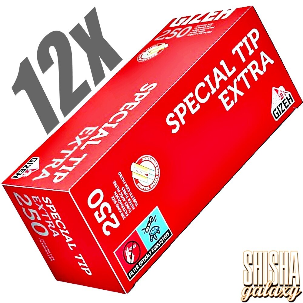 Gizeh Gizeh - Special Tip - Extra - Filterhülsen - 12 x 250 Stück (3000 Stk)