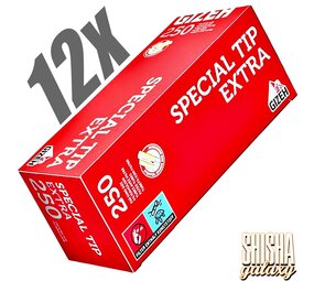 Gizeh Special Tip - Extra - Filterhülsen - 12 x 250 Stück (3000 Stk)