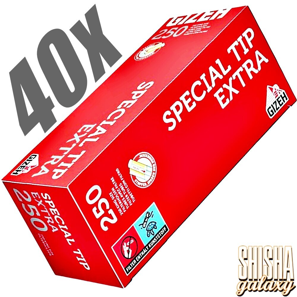 Gizeh Gizeh - Special Tip - Extra - Filterhülsen - 40 x 250 Stück (10.000 Stk)