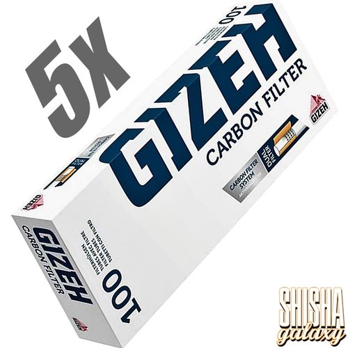 Gizeh Gizeh - Carbon Filter - King Size - Filterhülsen - 5 x 100 Stück (500 Stk)