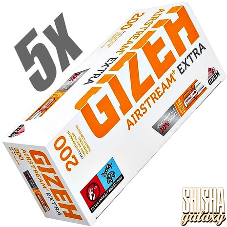 Gizeh Gizeh - Airstream - Extra - Filterhülsen - 5 x 200 Stück (1000 Stk) Gizeh Gizeh - Airstream - Extra - Filterhülsen - 5 x 200 Stück (1000 Stk)