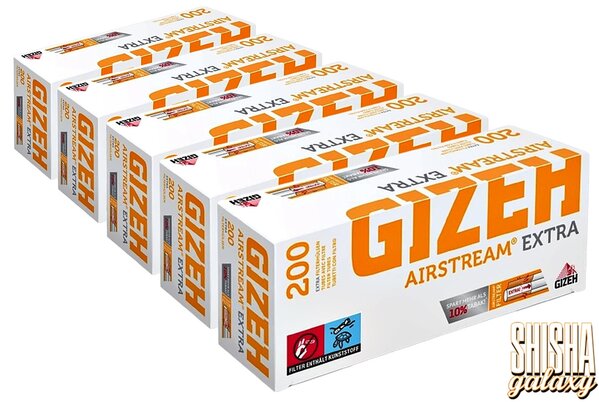 Gizeh Gizeh - Airstream - Extra - Filterhülsen - 5 x 200 Stück (1000 Stk) Gizeh Gizeh - Airstream - Extra - Filterhülsen - 5 x 200 Stück (1000 Stk)