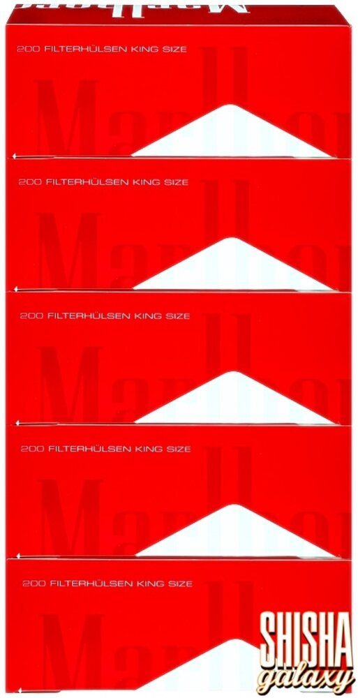 Marlboro Marlboro - Red - King Size - Filterhülsen - 5 x 200 Stück (1000 Stk) Marlboro Marlboro - Red - King Size - Filterhülsen - 5 x 200 Stück (1000 Stk)