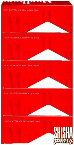 Marlboro Marlboro - Red - King Size - Filterhülsen - 5 x 200 Stück (1000 Stk) Marlboro Marlboro - Red - King Size - Filterhülsen - 5 x 200 Stück (1000 Stk)