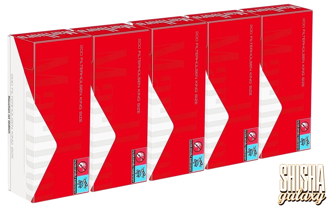 Marlboro Marlboro - Red - King Size - Filterhülsen - 5 x 200 Stück (1000 Stk) Marlboro Marlboro - Red - King Size - Filterhülsen - 5 x 200 Stück (1000 Stk)