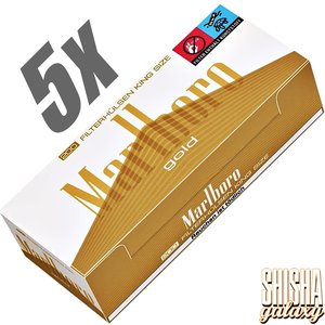 Marlboro Gold - King Size - Filterhülsen - 5 x 200 Stück (1000 Stk)